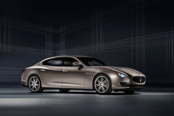 Maserati car participates in the exhibition of new cars