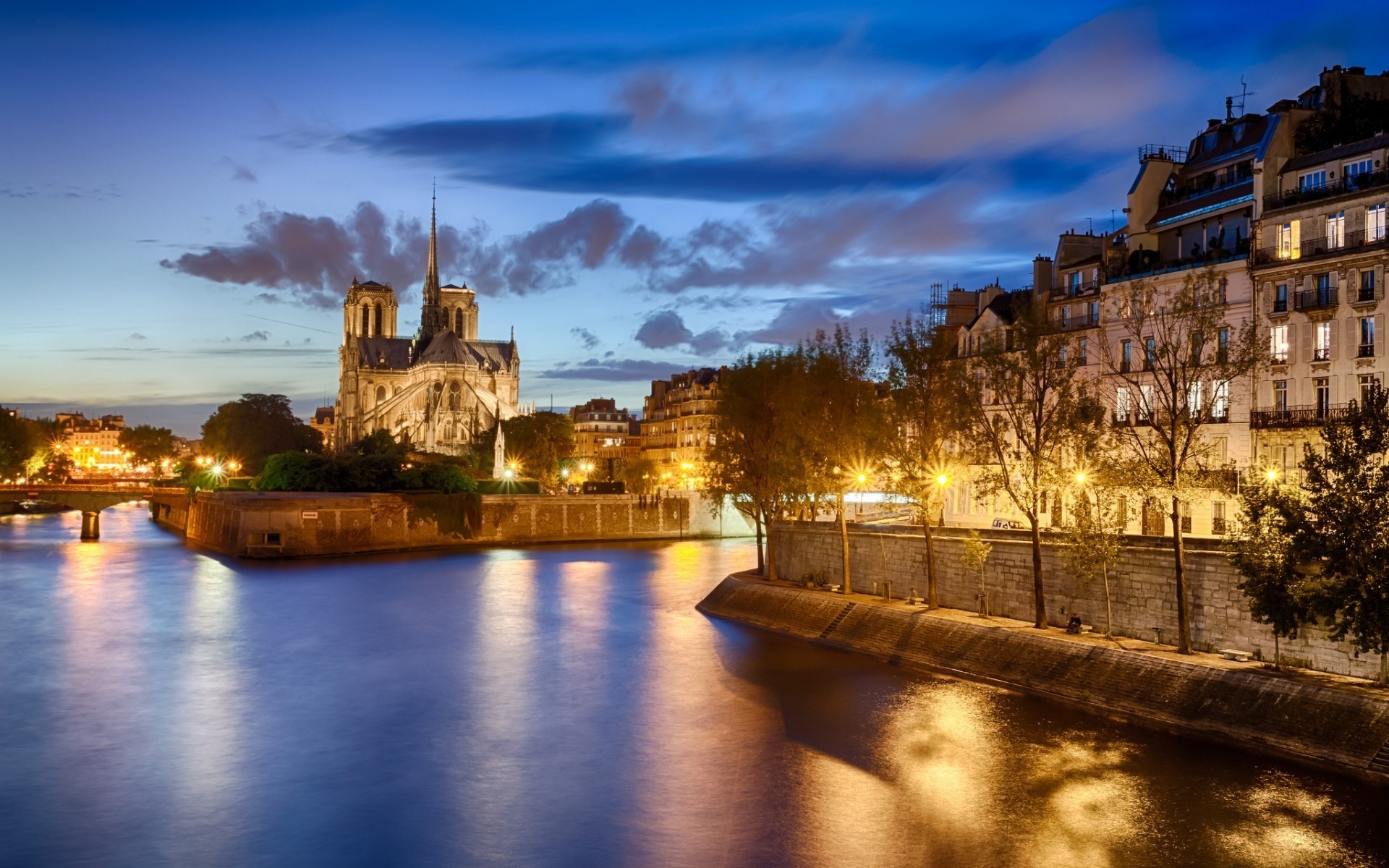 france architecture water dusk reflection sunset river city travel evening building dawn sky bridge illuminated outdoors cityscape light notre dame paris