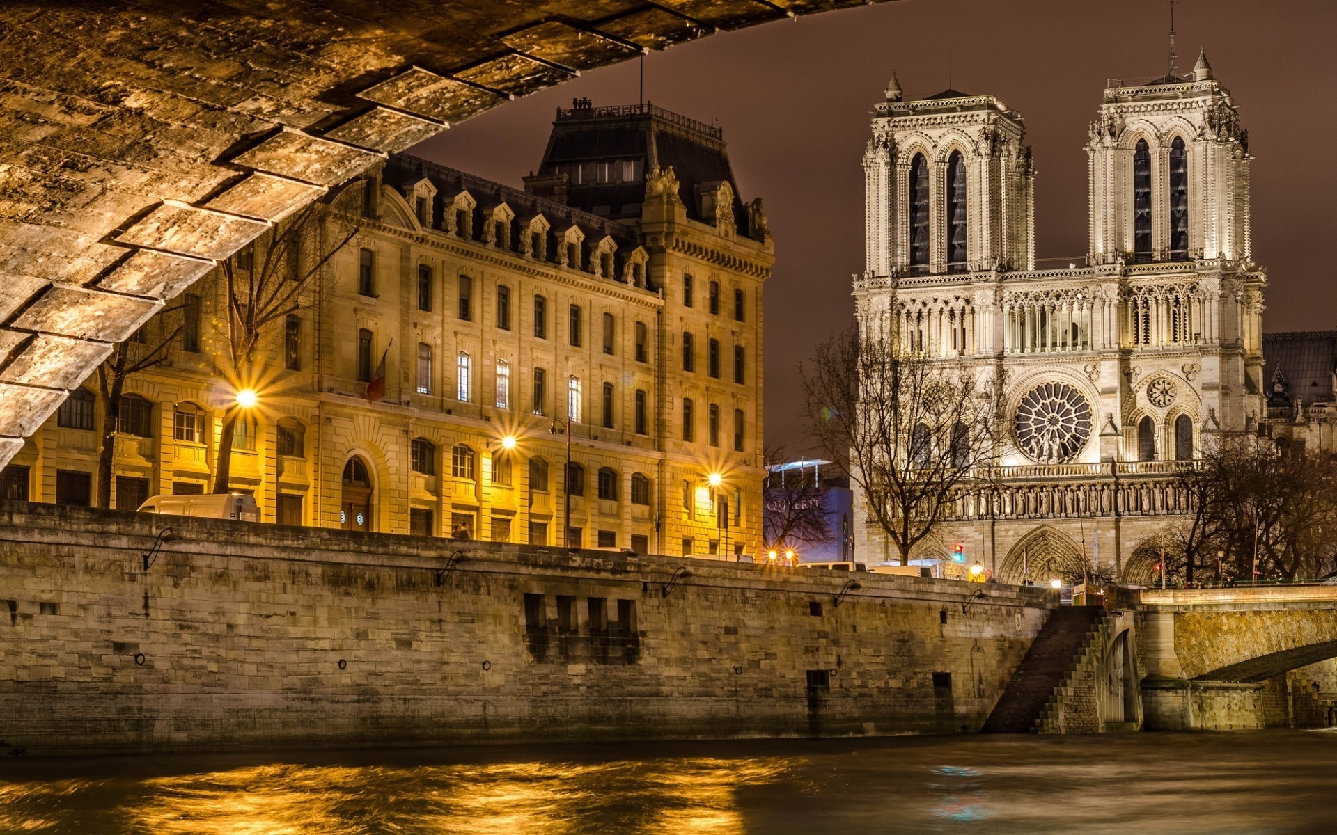 fransa mimari seyahat ev şehir nehir kilise katedral turizm alacakaranlık eski su gökyüzü köprü akşam arkadan aydınlatmalı din açık havada simgesel yapı notre dame paris