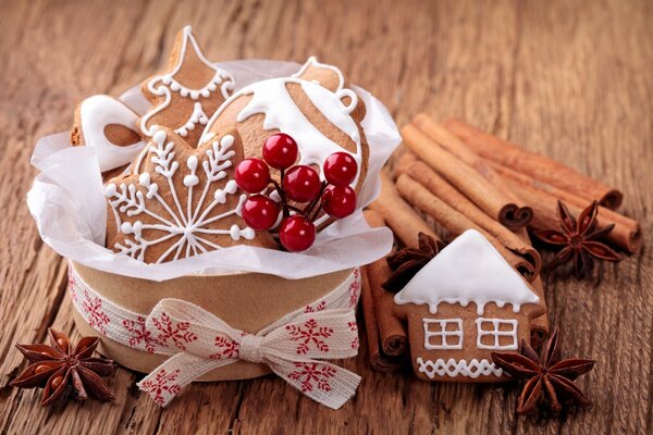 Golosinas de Navidad galletas de canela