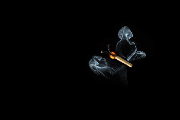 Abstract smoke on dark