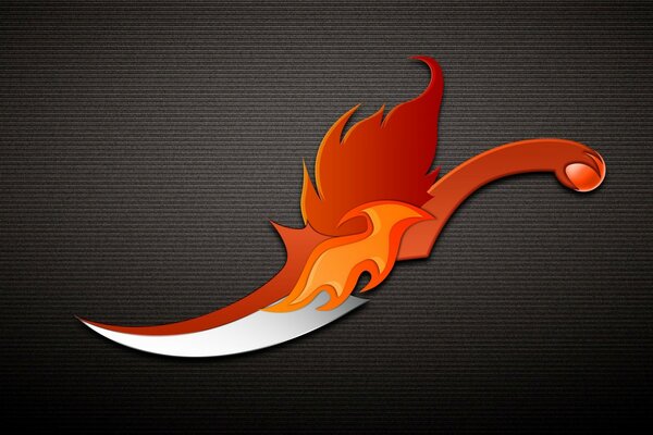 Fire knife design for desktop