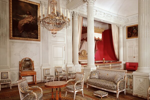 Innenarchitektur der Zimmer in Frankreich