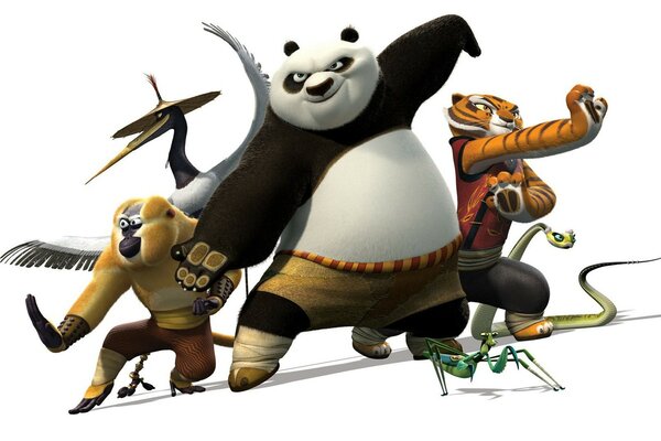 Illustration for the film graphics of Corfu panda