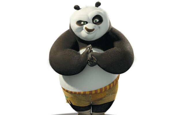 Panda épais de la bande dessinée sur Kong Fu