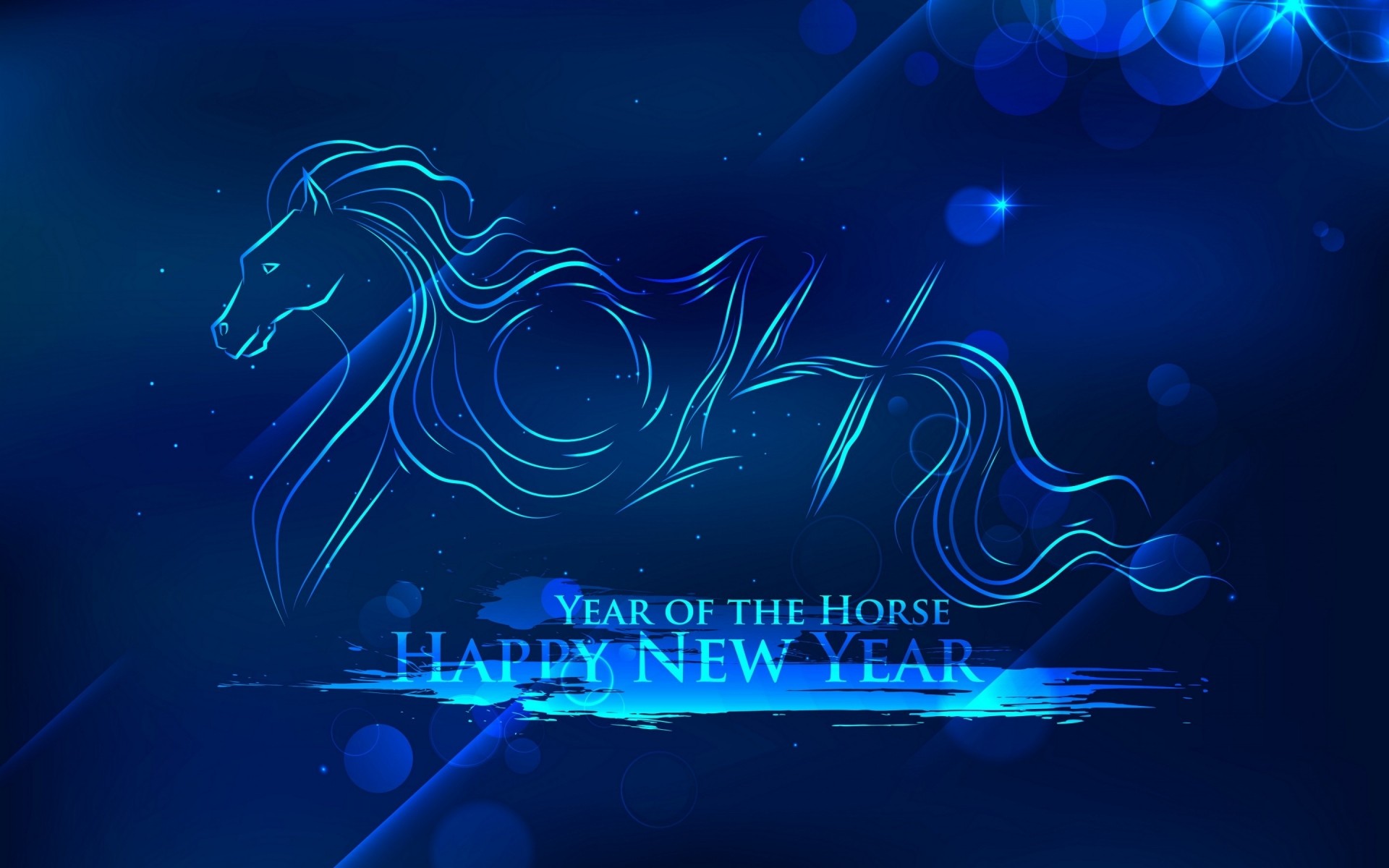 new year desktop abstract bright dark design illustration light vector horse art