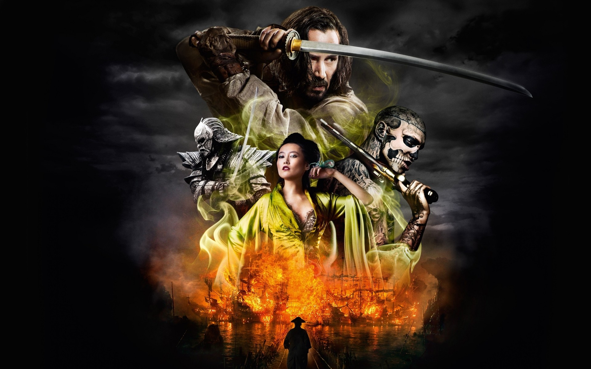 movies smoke flame man 47 ronin