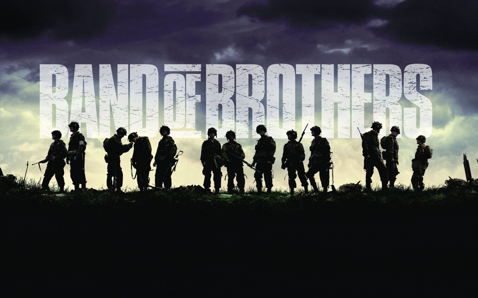 tv series silhouette outdoors man sky business band of brothers