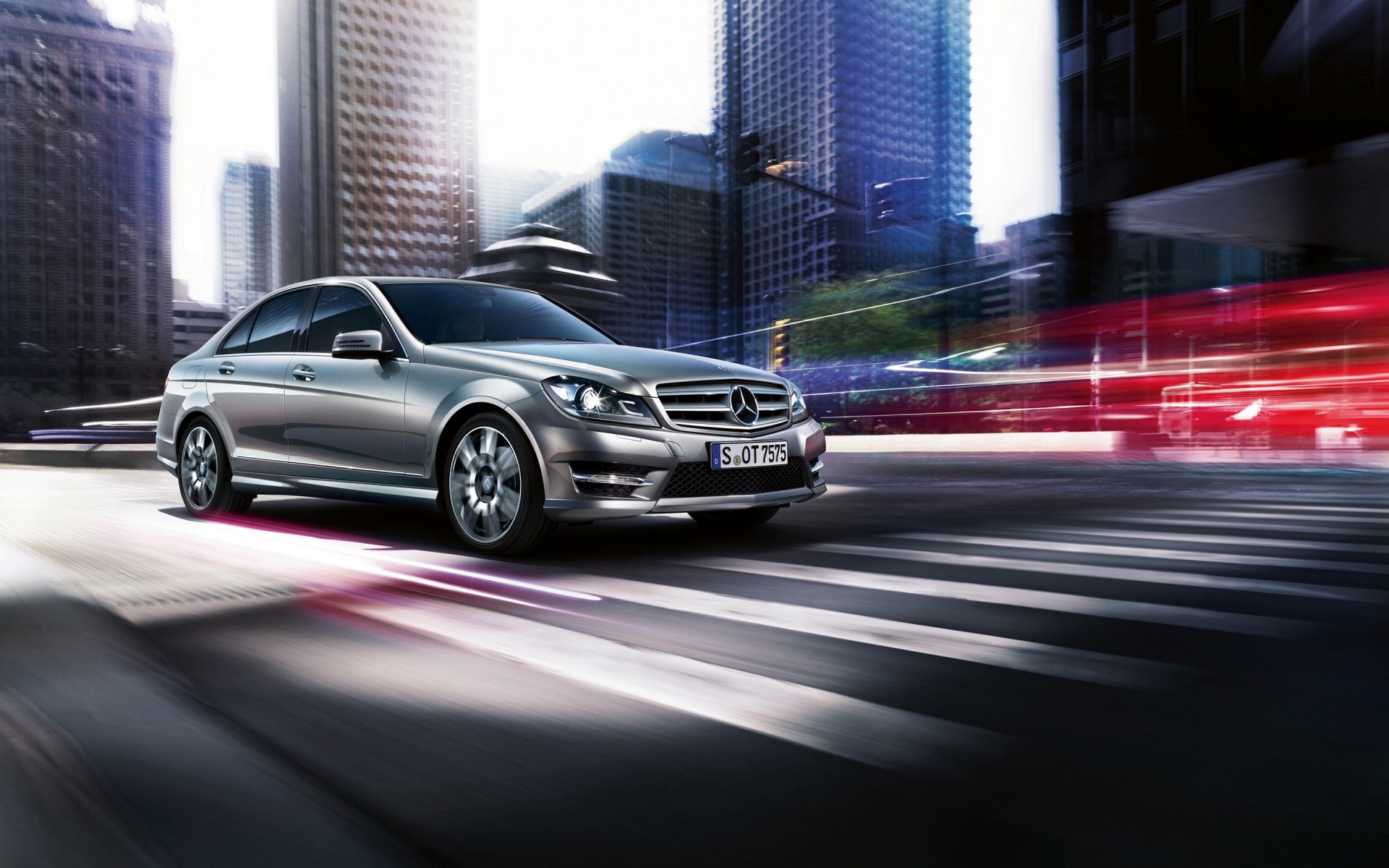 mercedes-benz car blur road pavement transportation system asphalt vehicle hurry fast street action traffic city blacktop 2013 mercedes-benz c class mercedes-benz c class