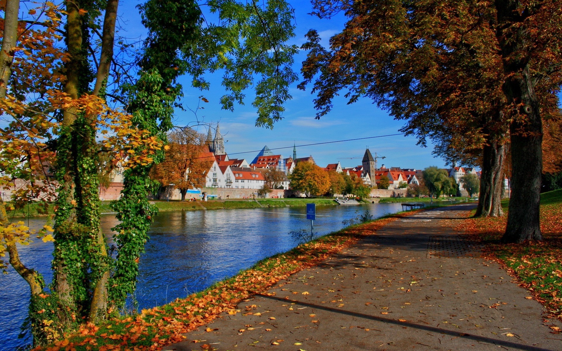 allemagne arbre automne feuille nature paysage parc lac eau à l extérieur scénique bois rivière bavière