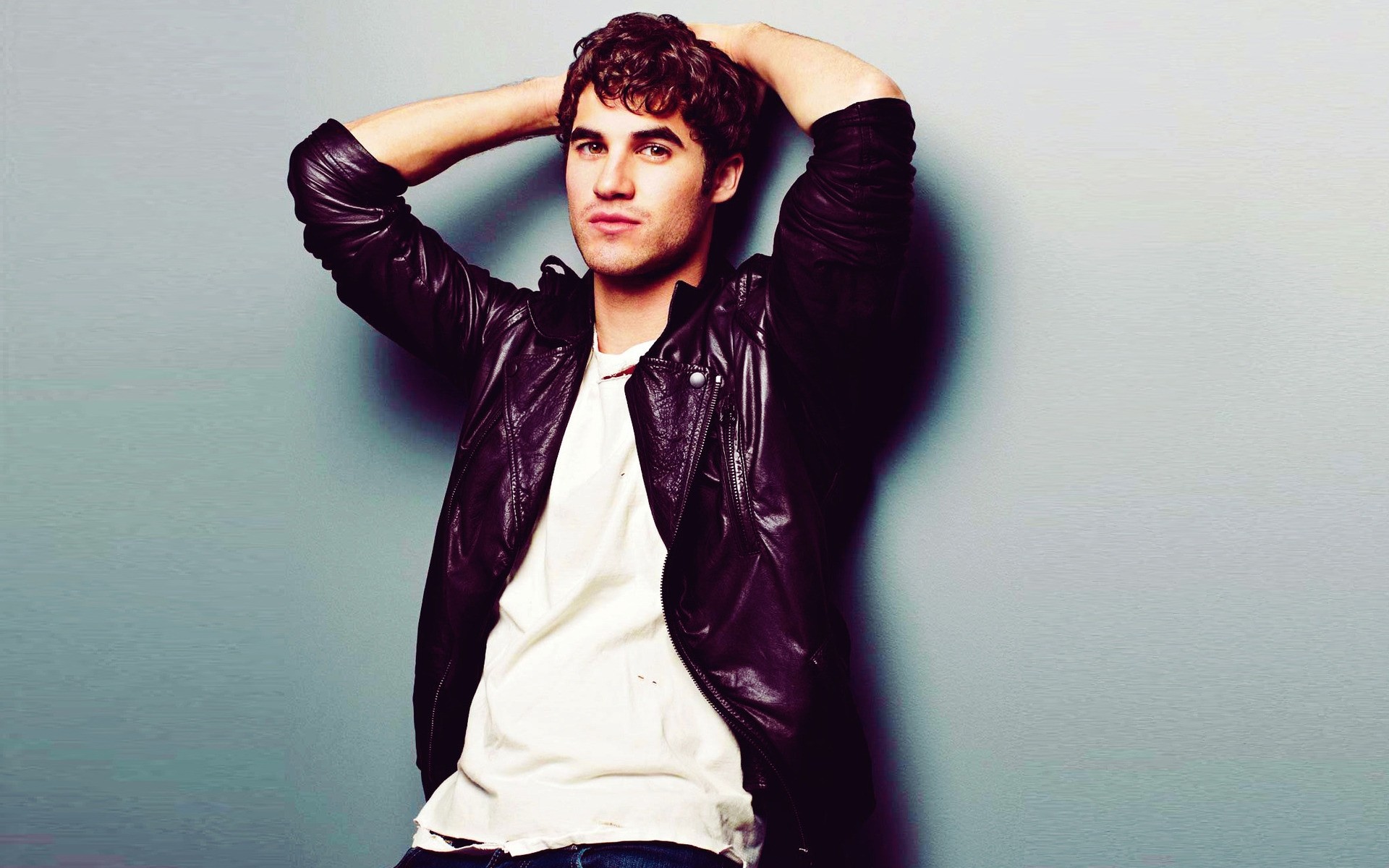 men portrait fashion one adult wear woman model studio music darren criss dude man