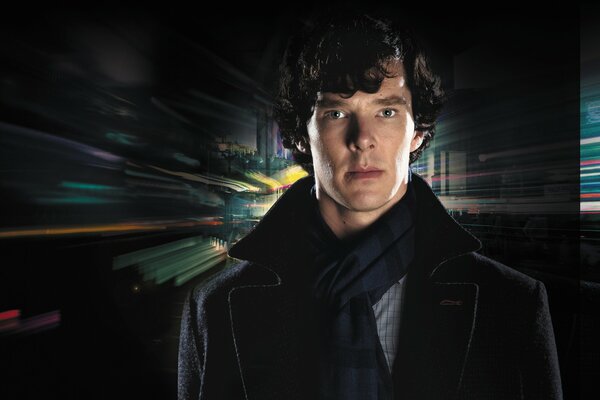 Televizyon dizisinden Sherlock Holmes un portresi