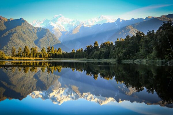 Beautiful reflection landscape