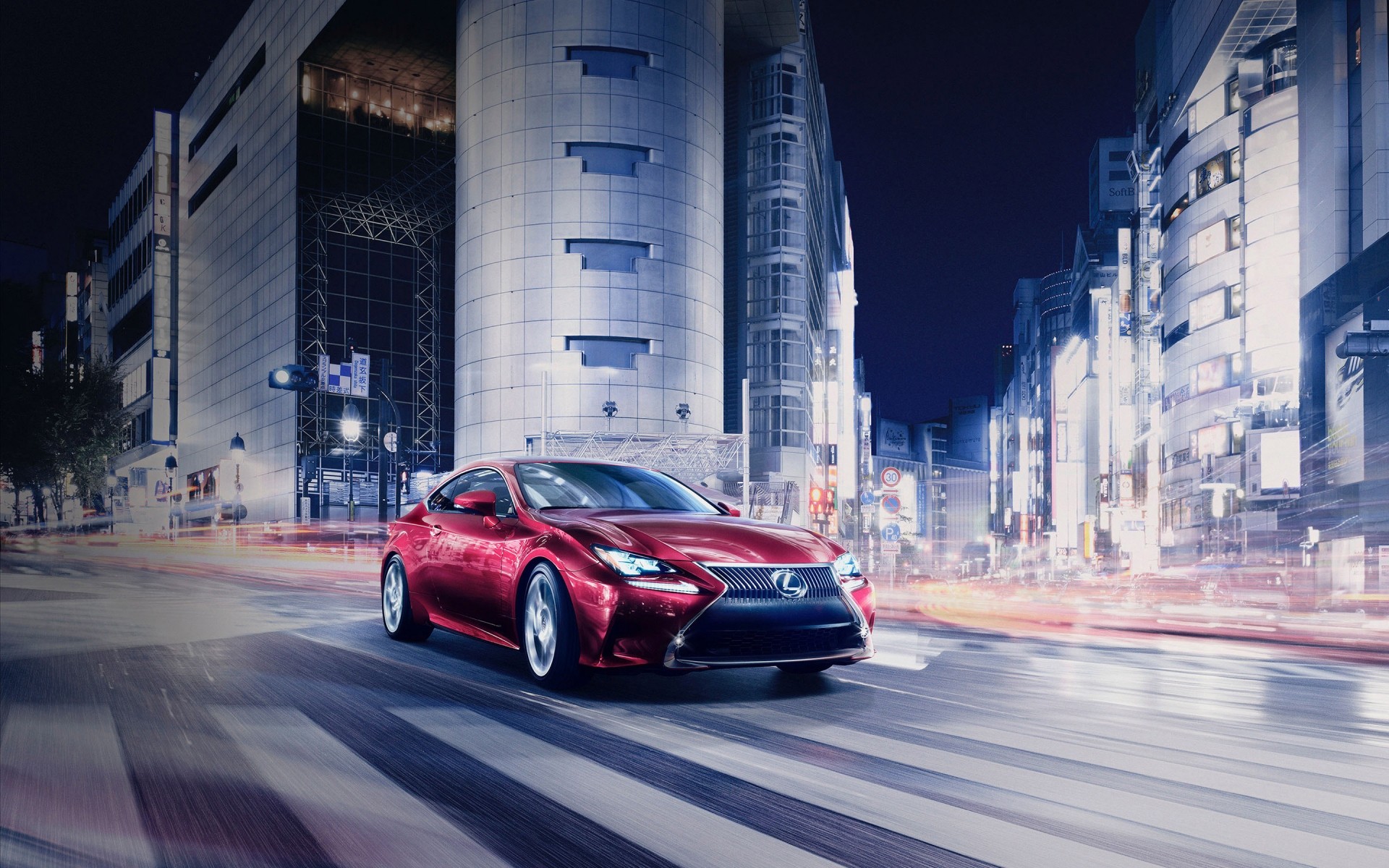 lexus car city road urban blur downtown building street travel transportation system skyscraper architecture traffic modern business lexus rc coupe