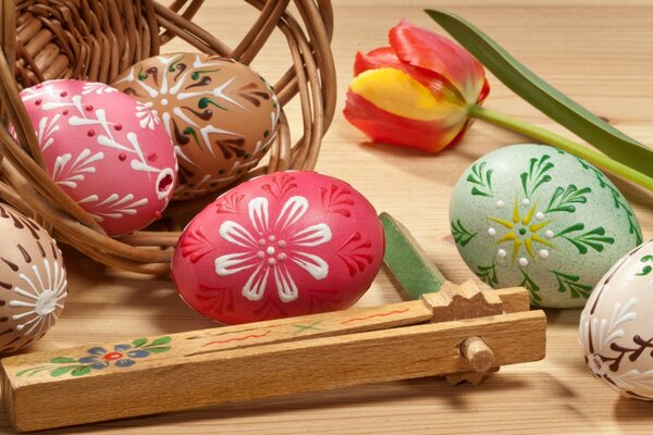 Creative design of Easter eggs