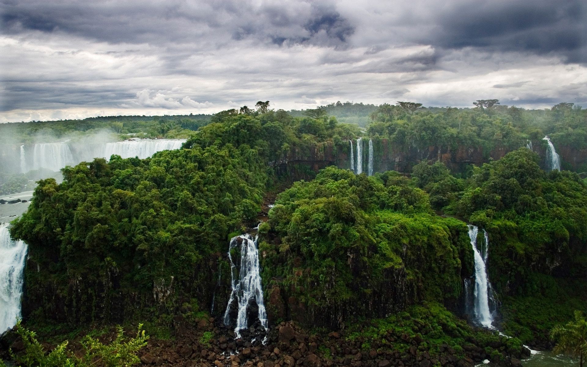 waterfalls water nature travel tropical outdoors landscape wood tree rainforest waterfall river sky jungle scenic leaf summer