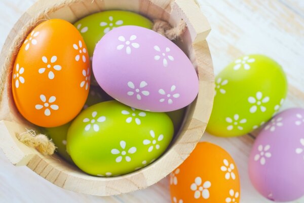 La nourriture traditionnelle pour Pâques est les œufs