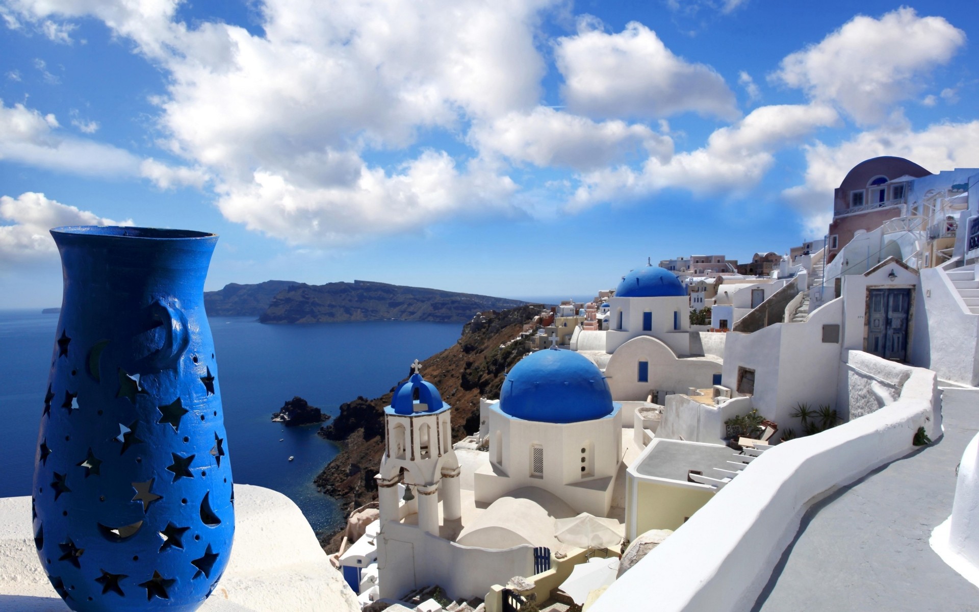 greece sea travel sky water architecture seashore vacation ocean outdoors summer traditional tourism santorini landscape exotic honeymoon