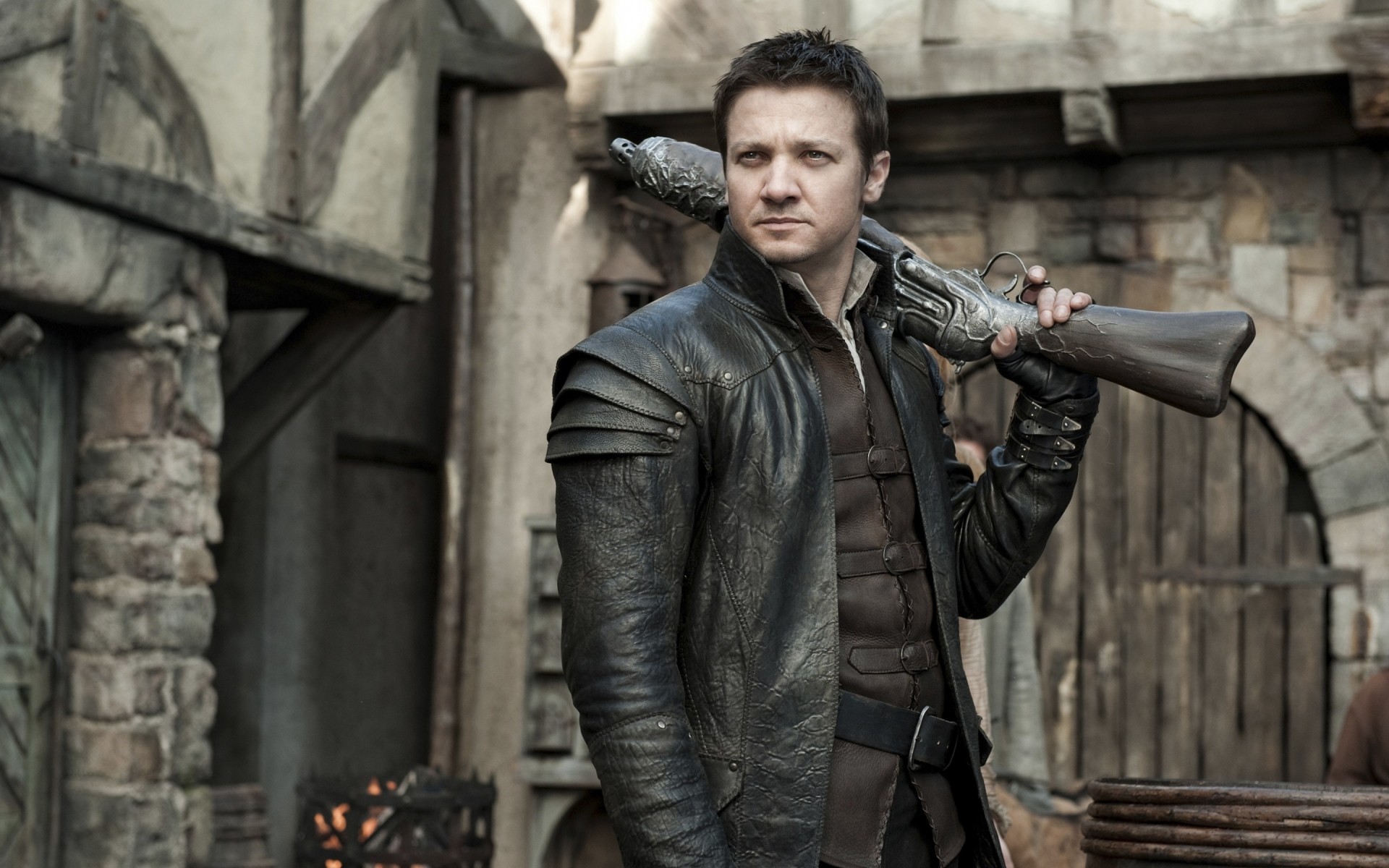 homens retrato rua homem adulto sozinho urbano batalha jeremy renner hansel e gretel caçadores de bruxas atores celebridades