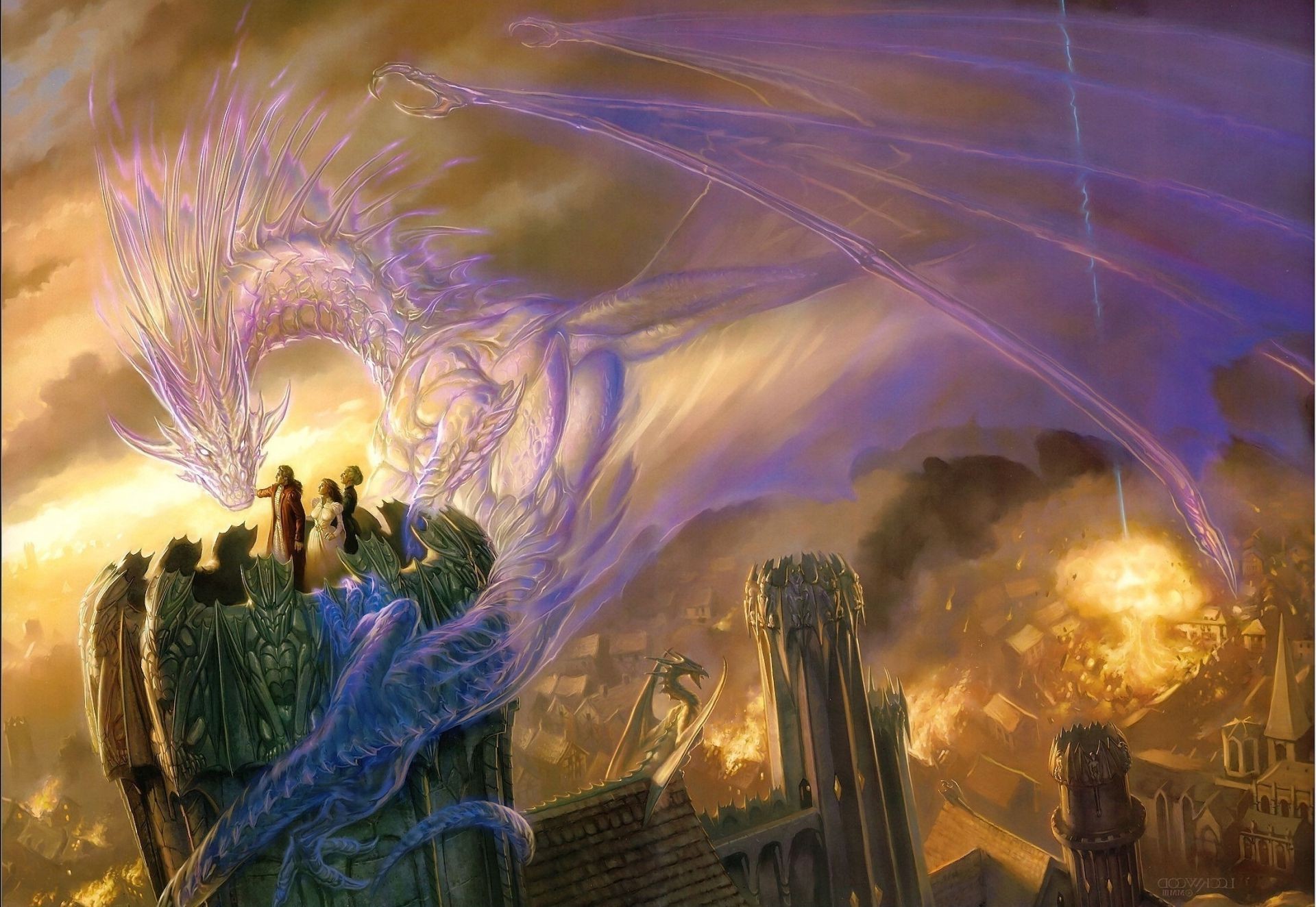 dragons light flame art abstract religion festival fantasy smoke surreal
