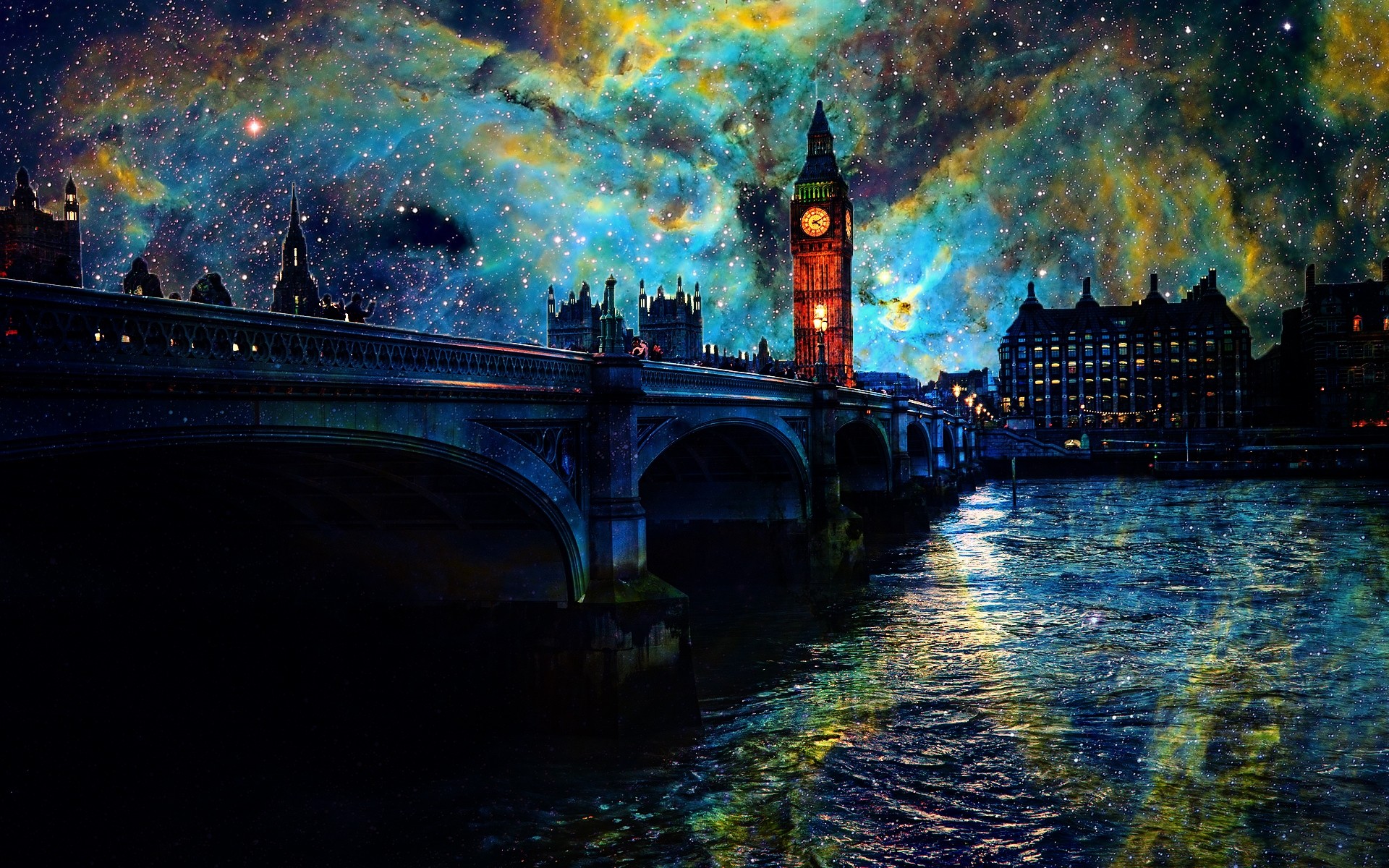 united kingdom water bridge travel reflection river architecture city light evening building moon dusk sunset urban london big ben thames