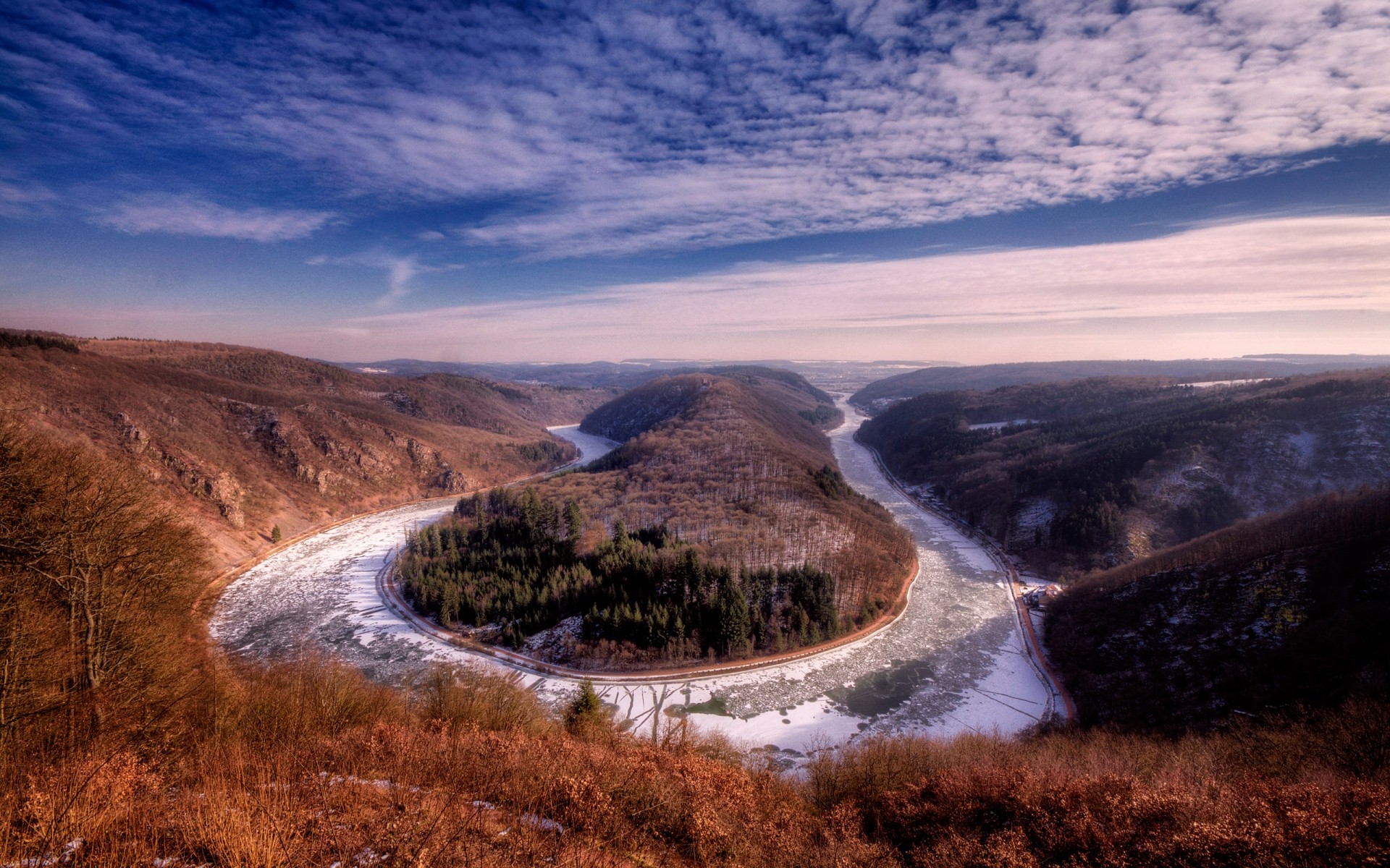 germany landscape water travel sky nature mountain scenic river outdoors lake road valley volcano river frozen background