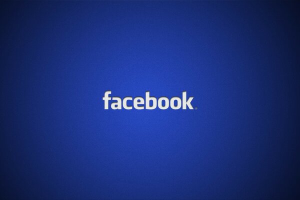 Social network facebook su sfondo blu