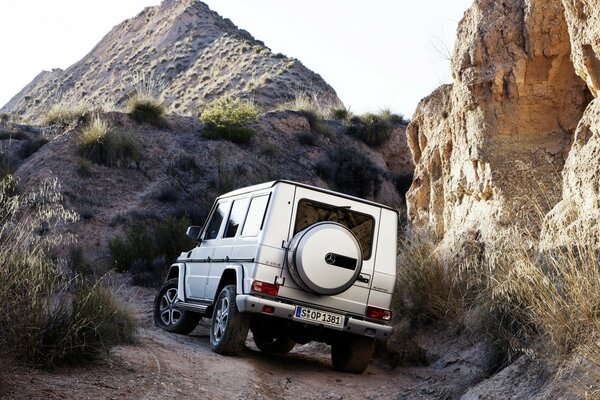 Conqueror of the mountains. Mercedes in the mountains