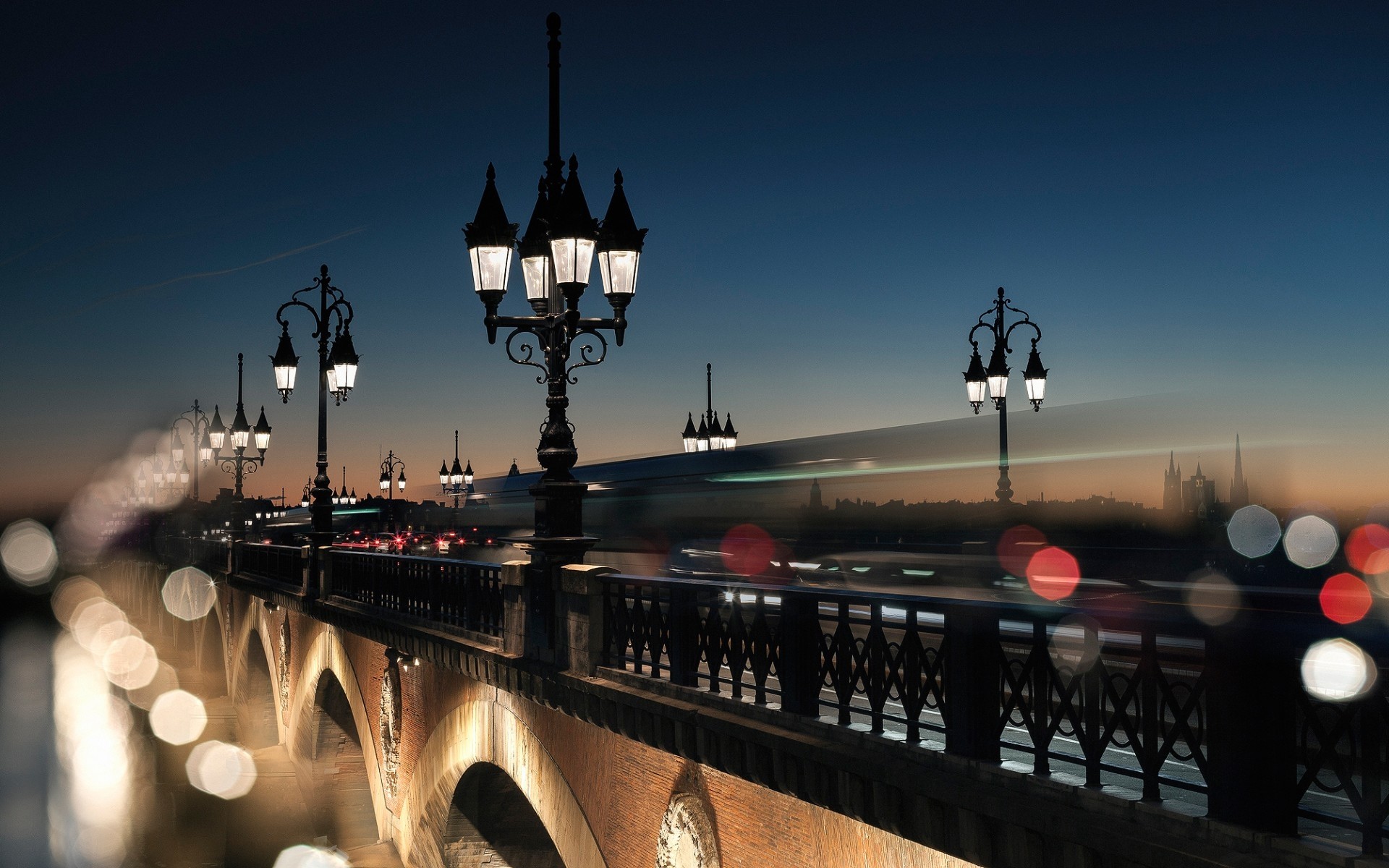 frankreich sonnenuntergang brücke reisen stadt dämmerung abend architektur himmel wasser licht fluss im freien straße haus städtisch dämmerung landschaft bordeaux