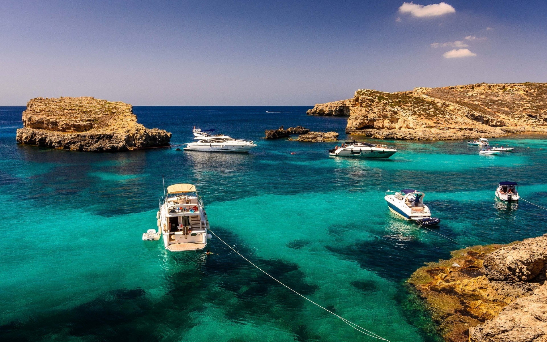 other city water seashore travel sea ocean beach island seascape vacation bay turquoise tropical rock summer sand idyllic tourism malta landscape boats