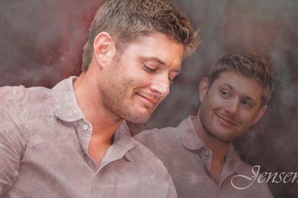 Jensen smiling sweetly