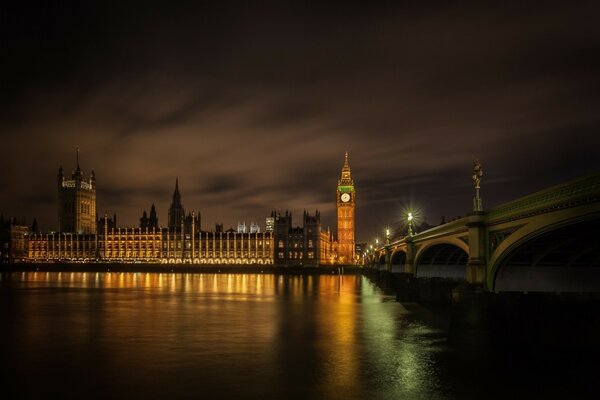 England in der Nacht Hauptattraktion