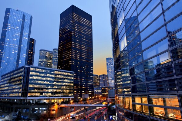 Architecture of France. Skyscraper of the city