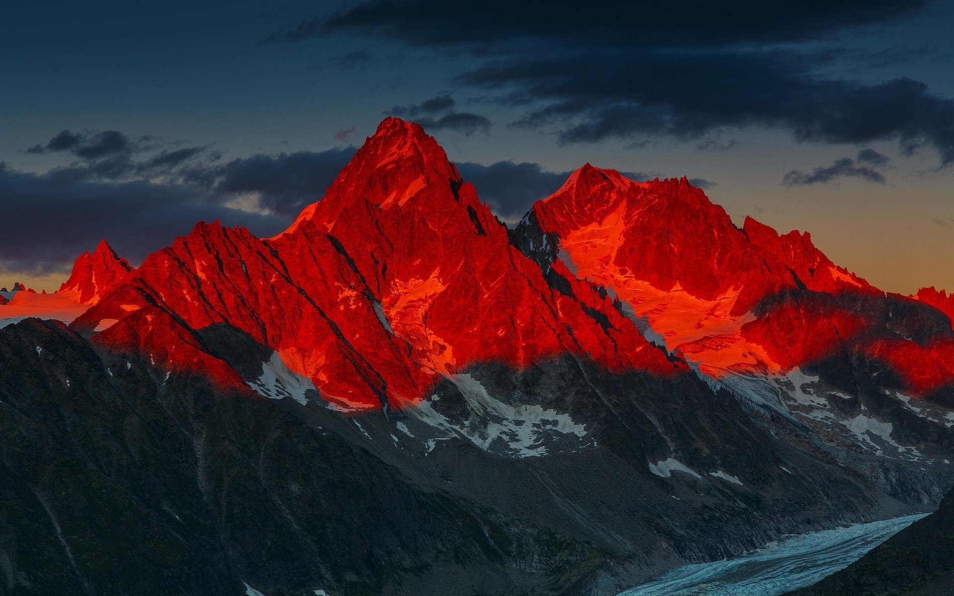 landschaften berge sonnenuntergang landschaft dämmerung schnee reisen am abend himmel natur berge