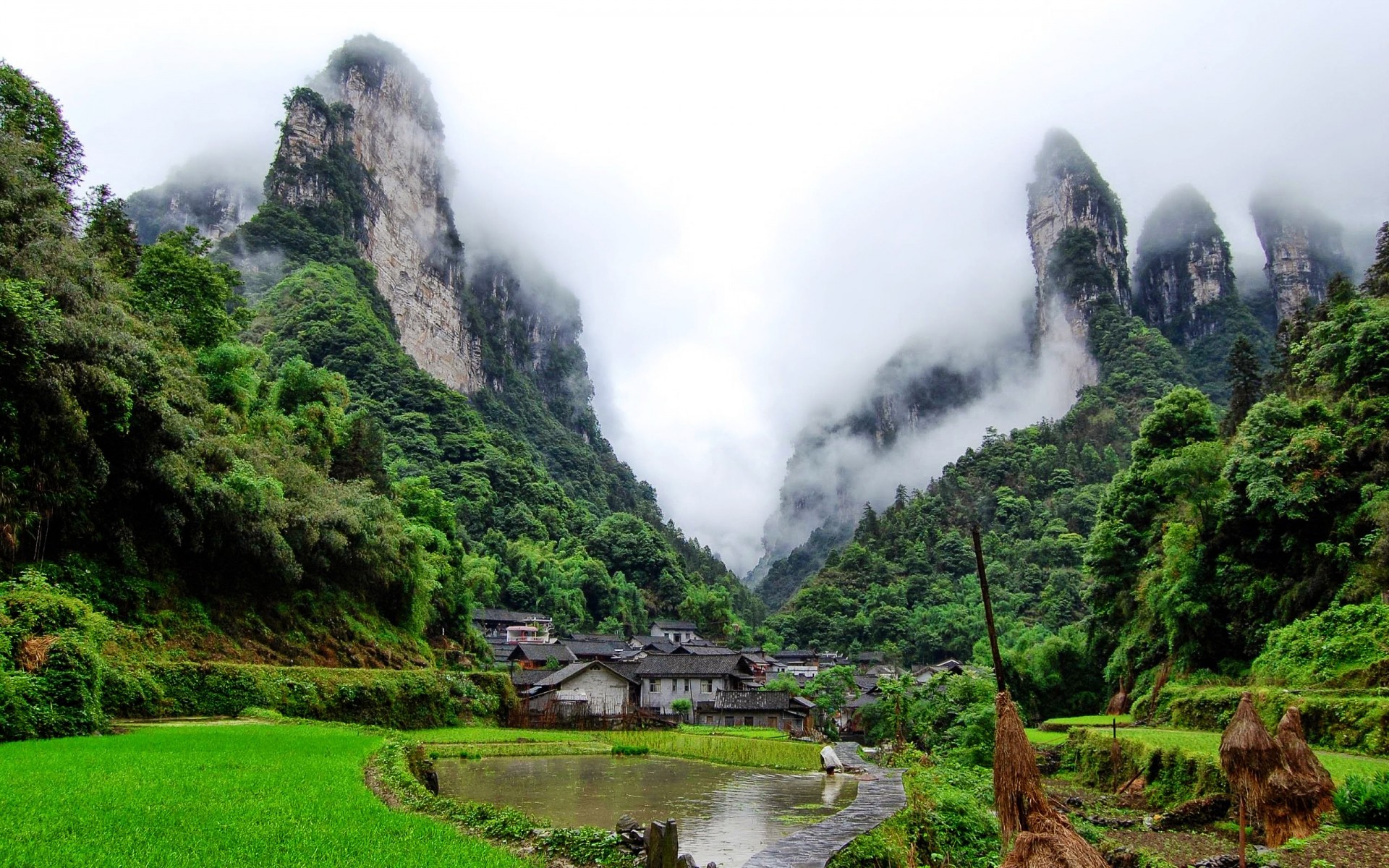 china berge natur reisen holz landschaft wasser im freien tal holz rock fluss sommer nebel nebel landschaftlich gras himmel hügel wandern berge steine wald