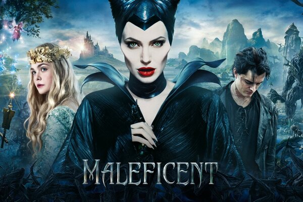 Cartel de la película Maléfica con Angelina Jolie