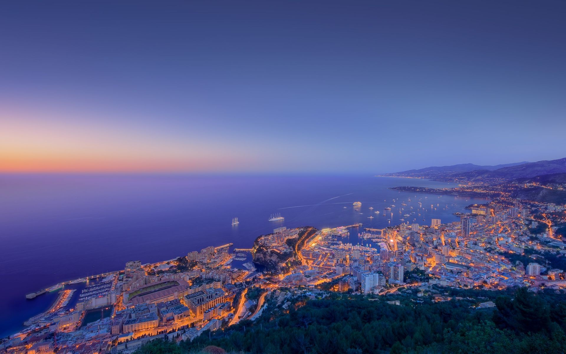 stadt reisen sonnenuntergang himmel stadt landschaft abend berge dämmerung im freien dämmerung architektur panorama wasser skyline stadt meer