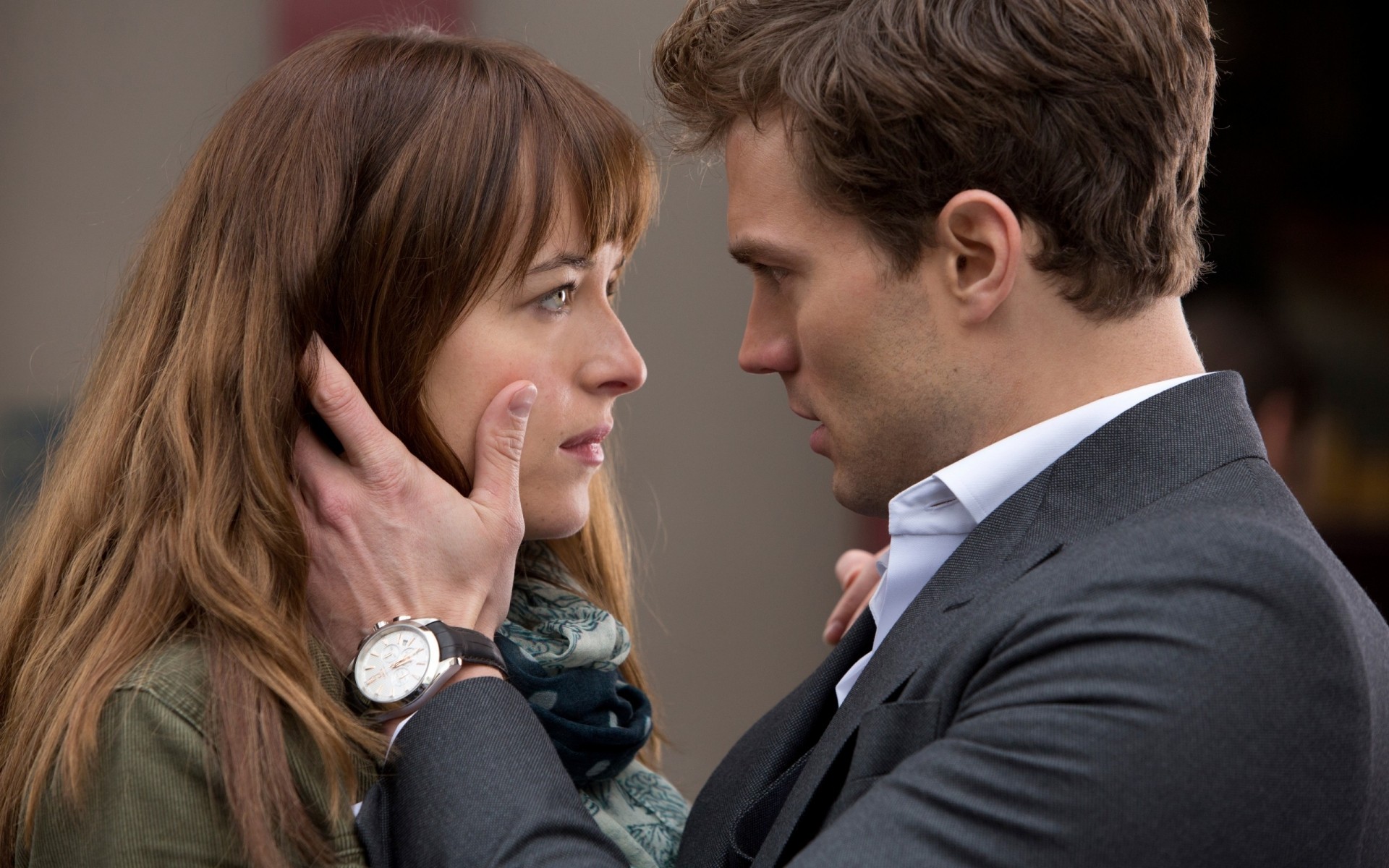 filmler adam kadın iki iş giyinmek portre dakota johnson jamie dornan christian grey anastasia steele