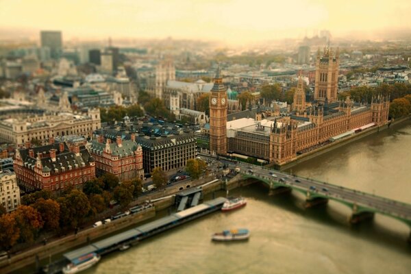 A bird s-eye view of the city