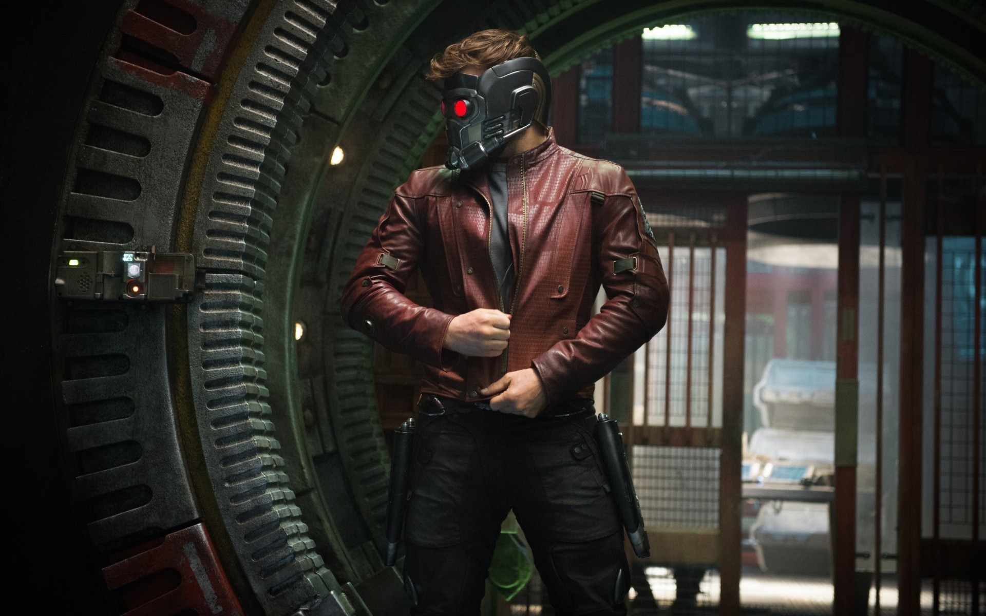 filme allein drinnen erwachsener mann auto porträt star lord peter quill