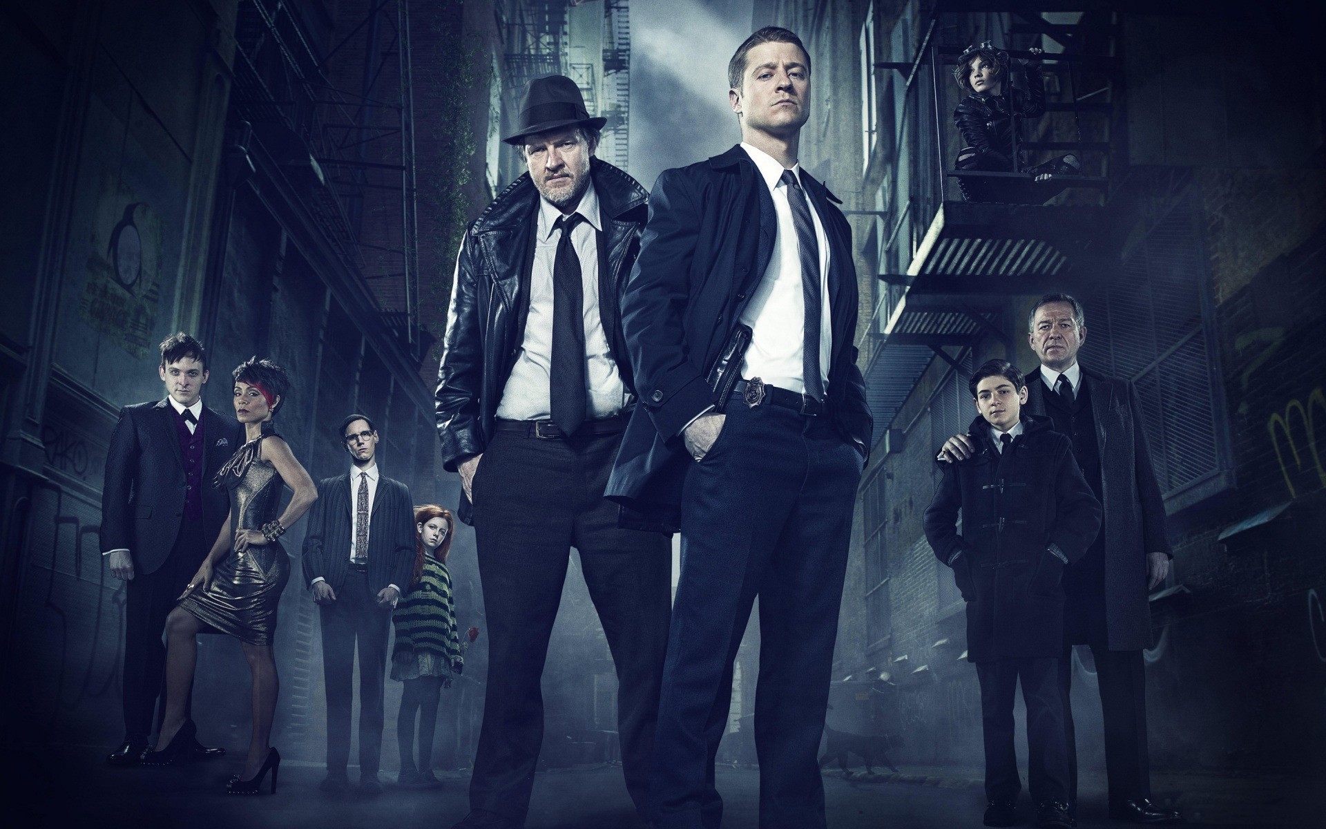 serial telewizyjny zespół dorosły człowiek nosić strój film muzyka gotham