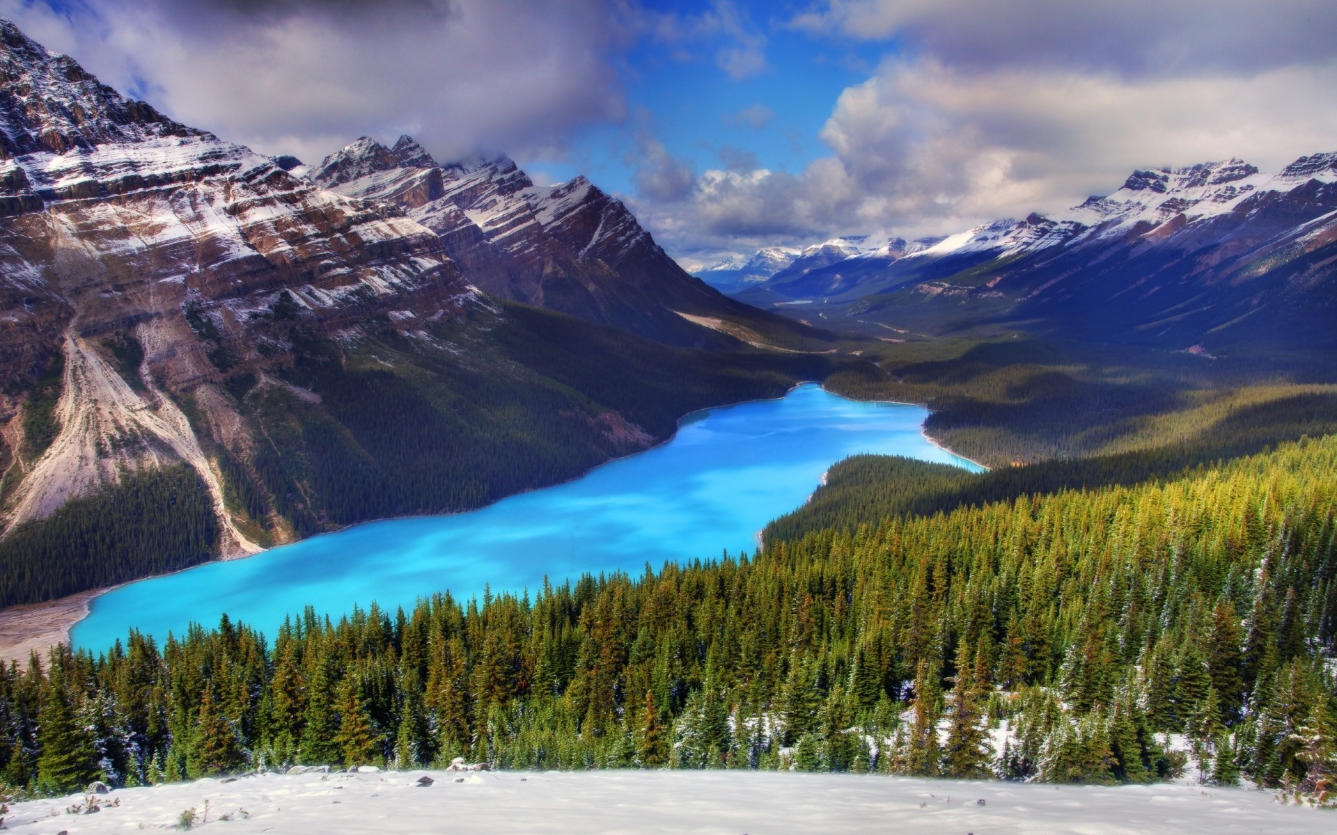 autres villes neige montagnes paysage voyage pittoresque nature bois à l extérieur ciel lac eau vallée pic de montagne lac moraine montagnes