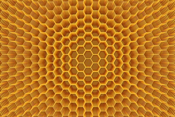 Abstraction de nid d abeilles avec du miel dans la ruche