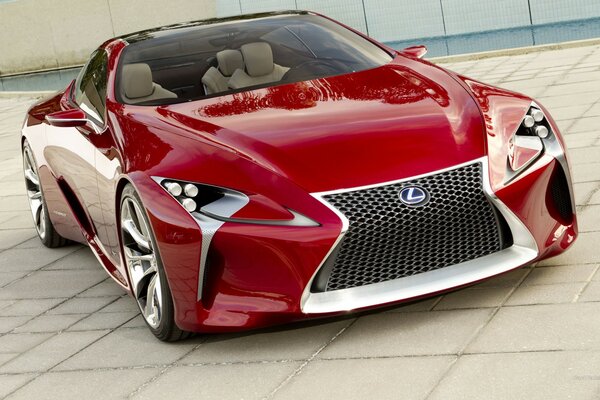 Lexus carro dos sonhos vermelho