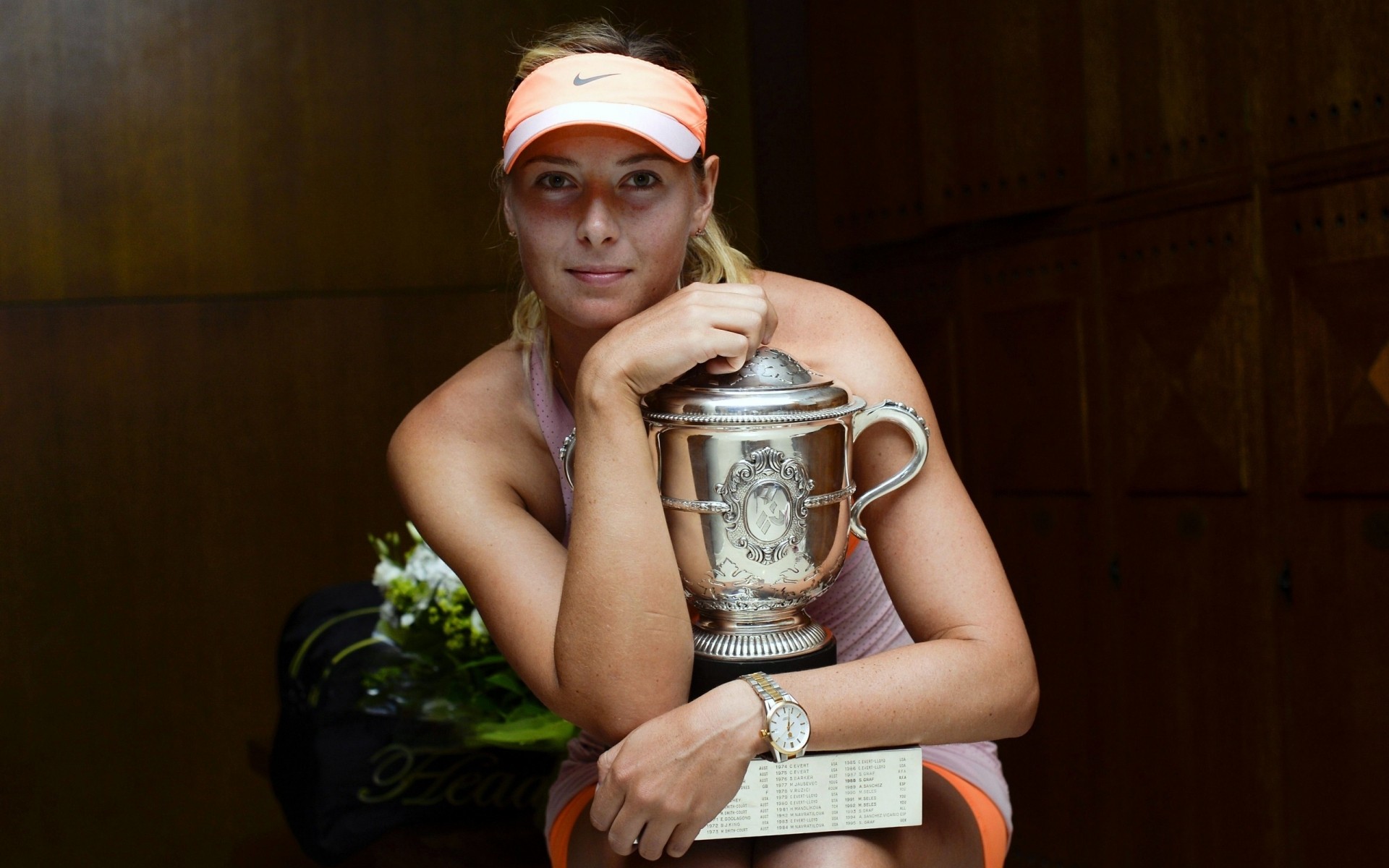 sportsmenki jeden kobieta dorosły indoor rekreacja nosić konkurs portret przyjemność człowiek maria szarapowa roland garros tenis