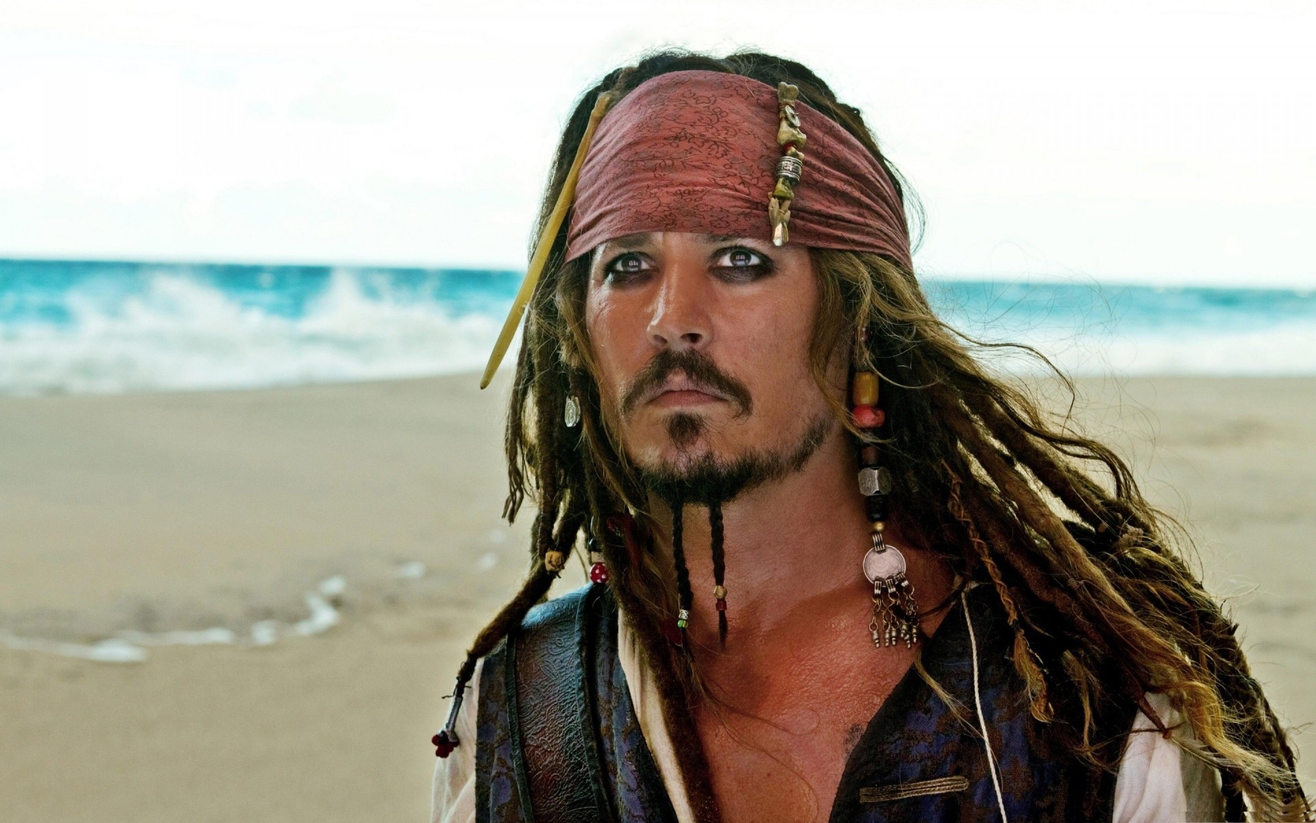 films plage mer eau sable océan voyage mer vacances été portrait femme soleil nature fille jack sparrow pirates des caraïbes johnny depp