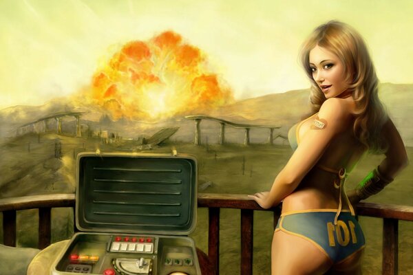 Fallout art nuclear explosion