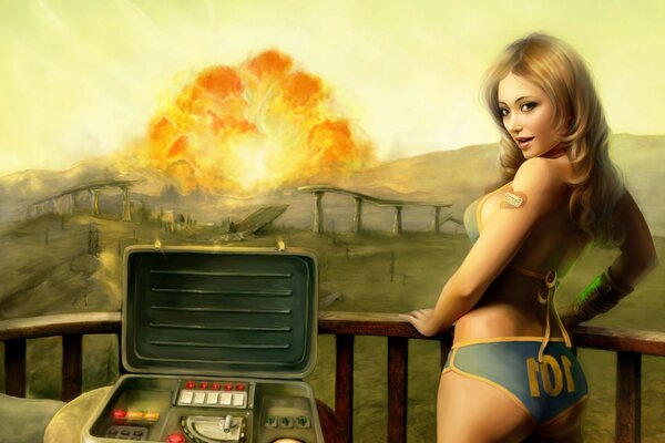 Fallout art explosion nucléaire