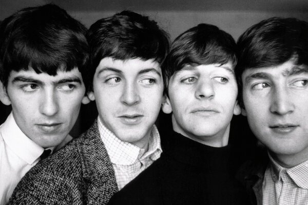 Photo of the Beatles music group