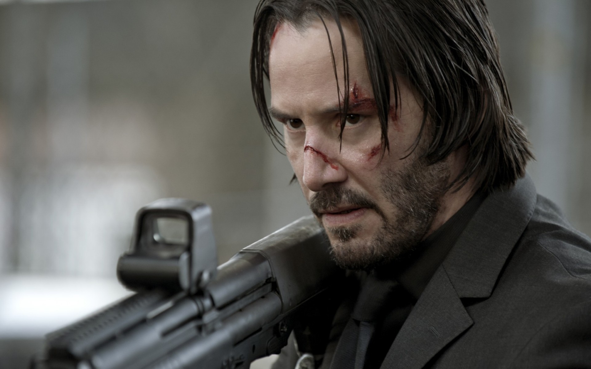 filme verbrechen pistole waffe mann kraft polizei porträt ein militär krieg erwachsener pistole gefahr kampf sicherheit john docht keanu reeves